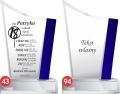 Dostępne warianty graweru na statuetkę na 18 urodziny – wzór z życzeniami (nr 43) i opcja własnego tekstu (nr 94)