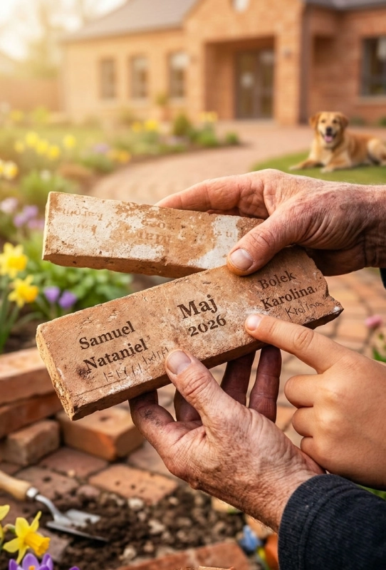 grawer na cegle klinkierze