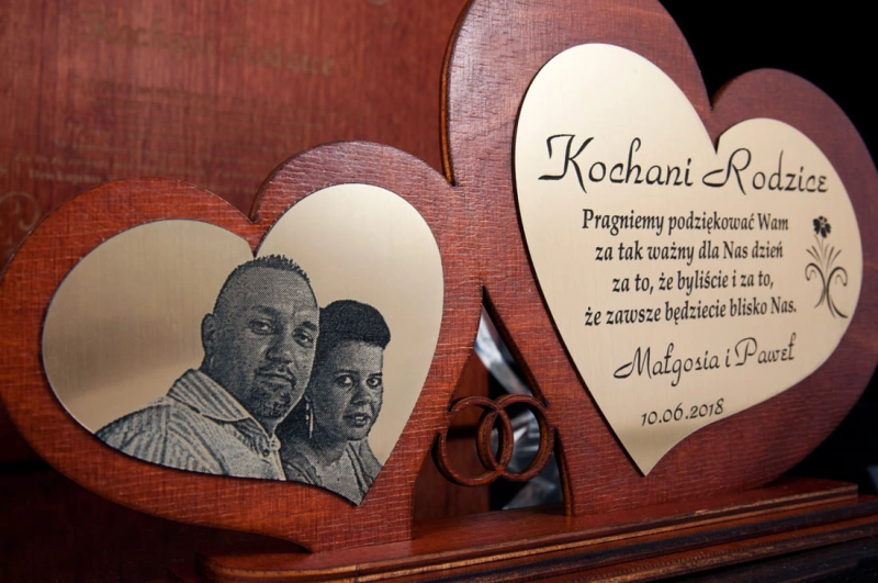Statuetka grawerowana podziękowanie dla rodziców chrzestnych dziadków świadkow prezent na rocznicę ślubu urodziny jubileusz